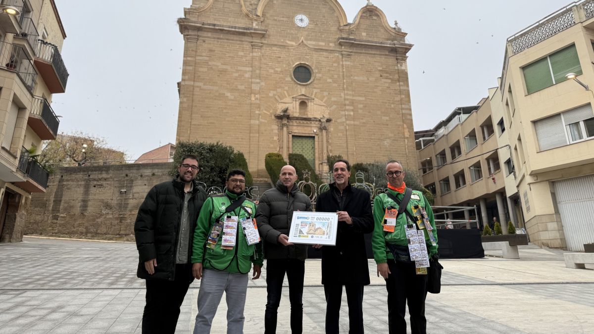 Presentació del Cupó de l'ONCE dedicat a Alcarràs