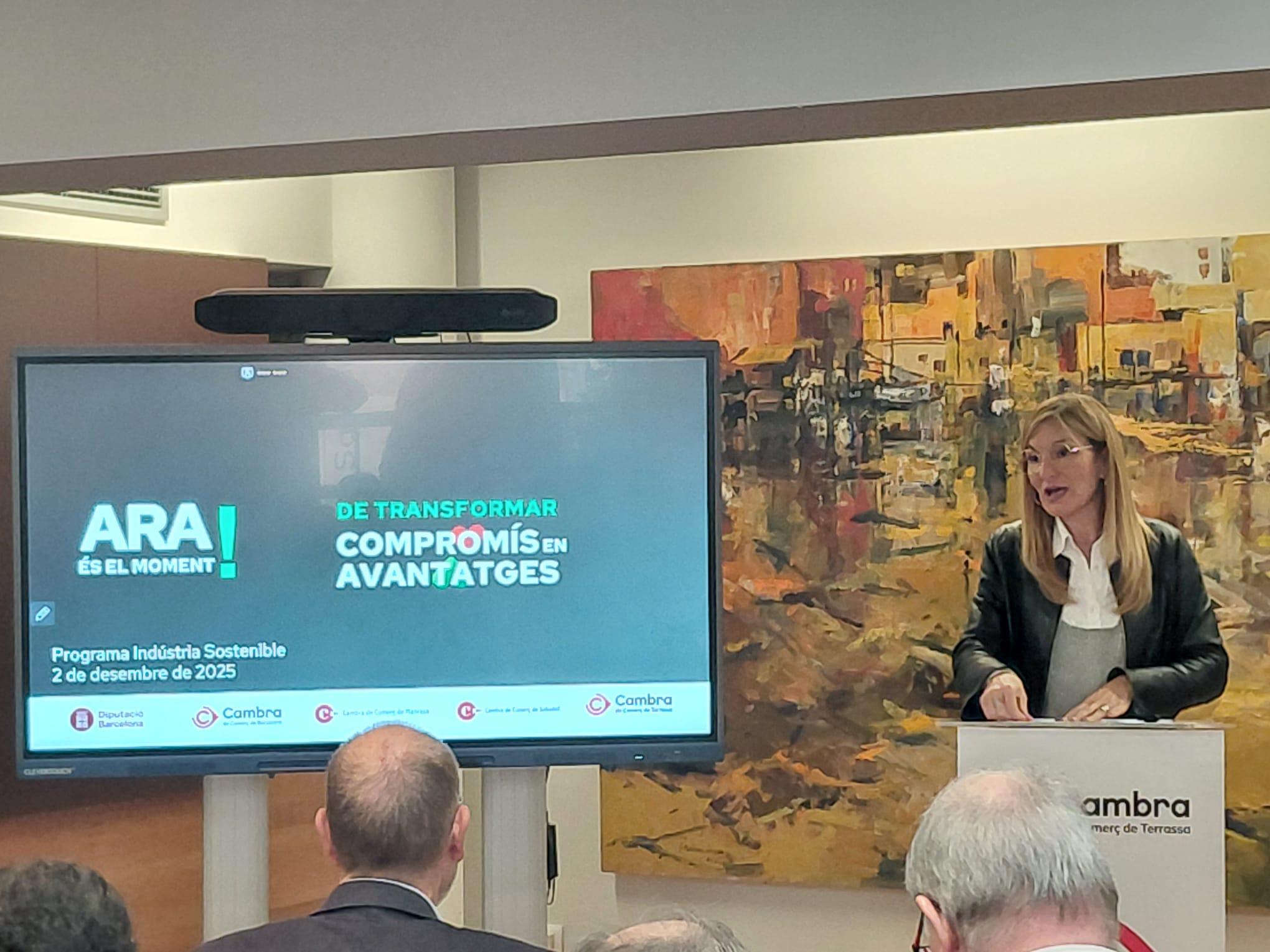 La diputada de Desenvolupament Econòmic i Turisme de la Diputació de Barcelona, Ana Maria Martínez, durant l'acte de presentació