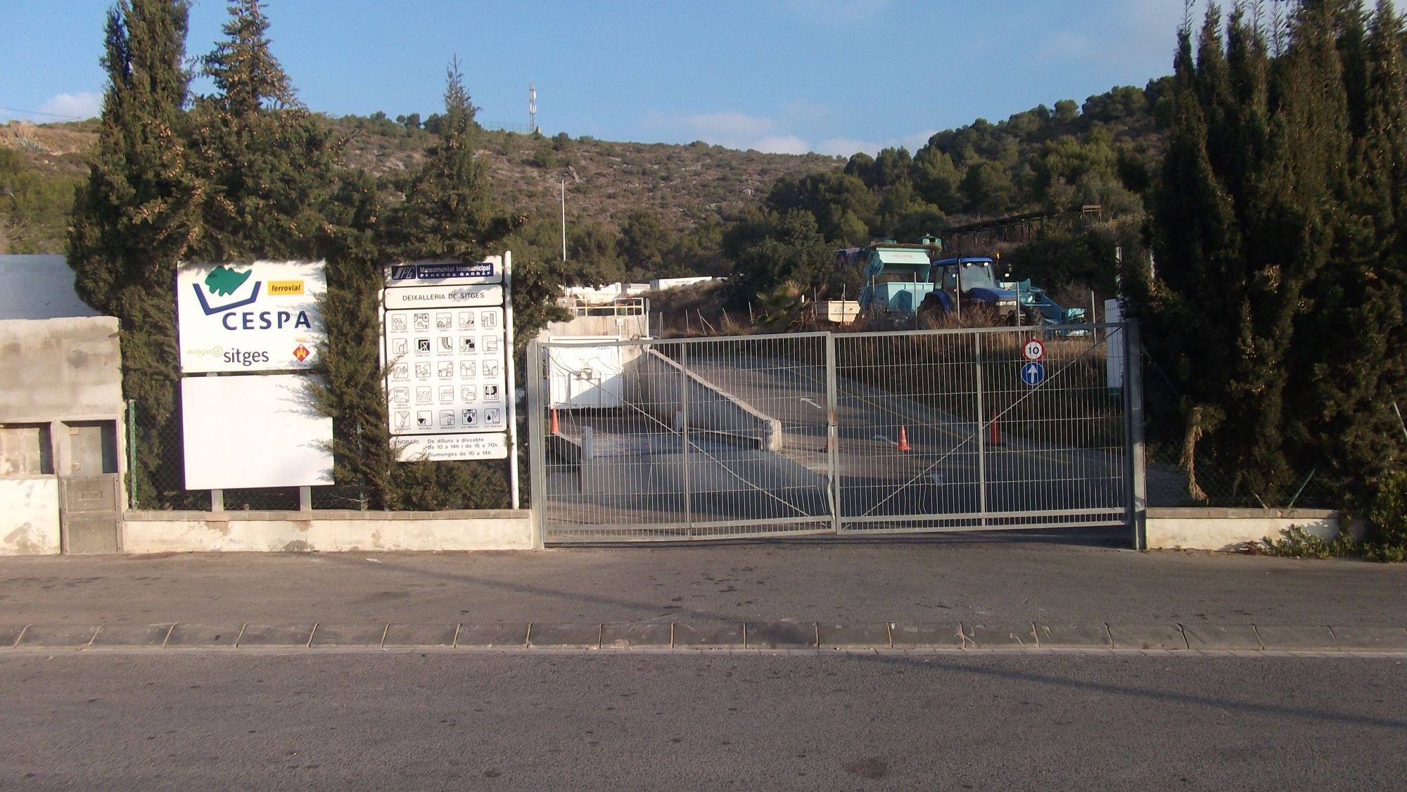 La deixalleria municipal de Sitges