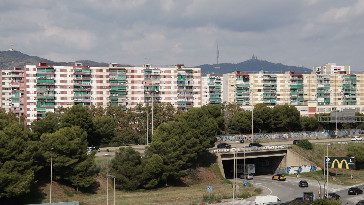 Diversos blocs d'habitatges de l'Hospitalet de Llobregat