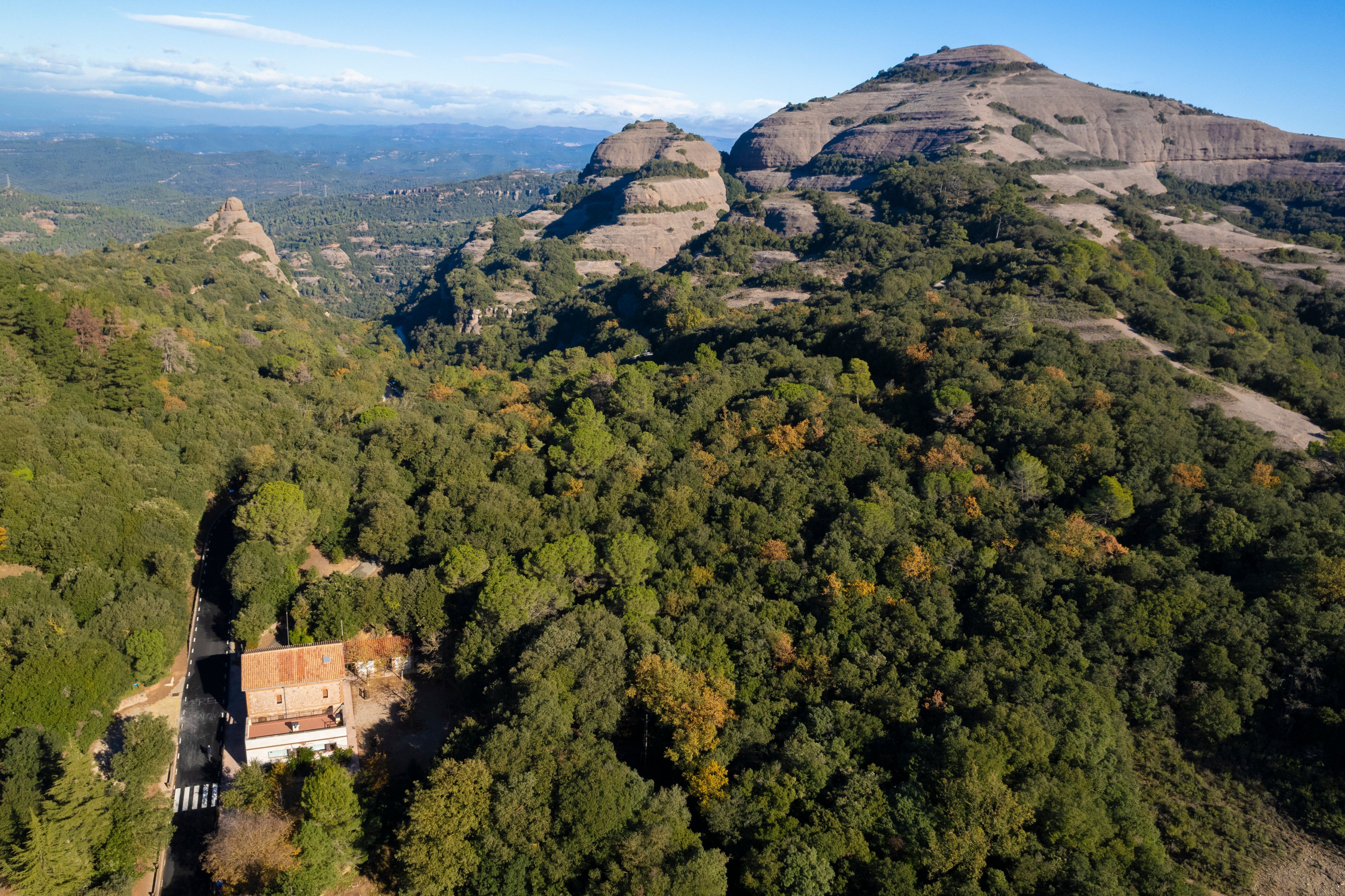 Centre d'Informació de coll d'Estenalles, al Parc Natural de Sant Llorenç del Munt i l'Obac | FOTO: Diputació de Barcelona Centre d'Informació de coll d'Estenalles, al Parc Natural de Sant Llorenç del Munt i l'Obac | FOTO: Diputació de Barcelona