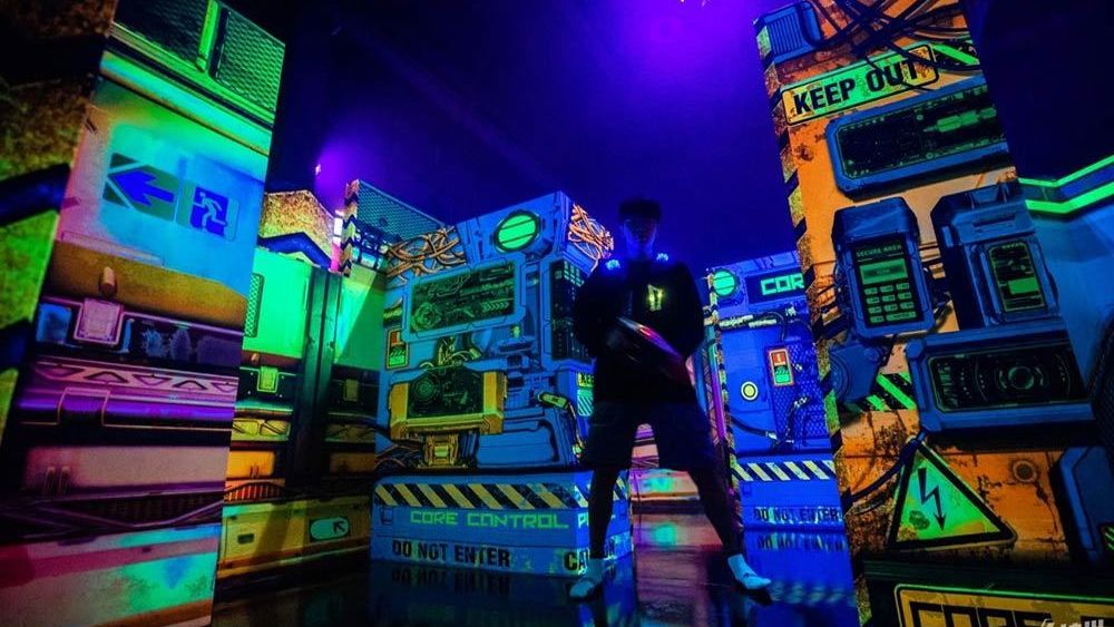 Parc de llits elàstics instal·lat per l'empresa Pokiddo 2