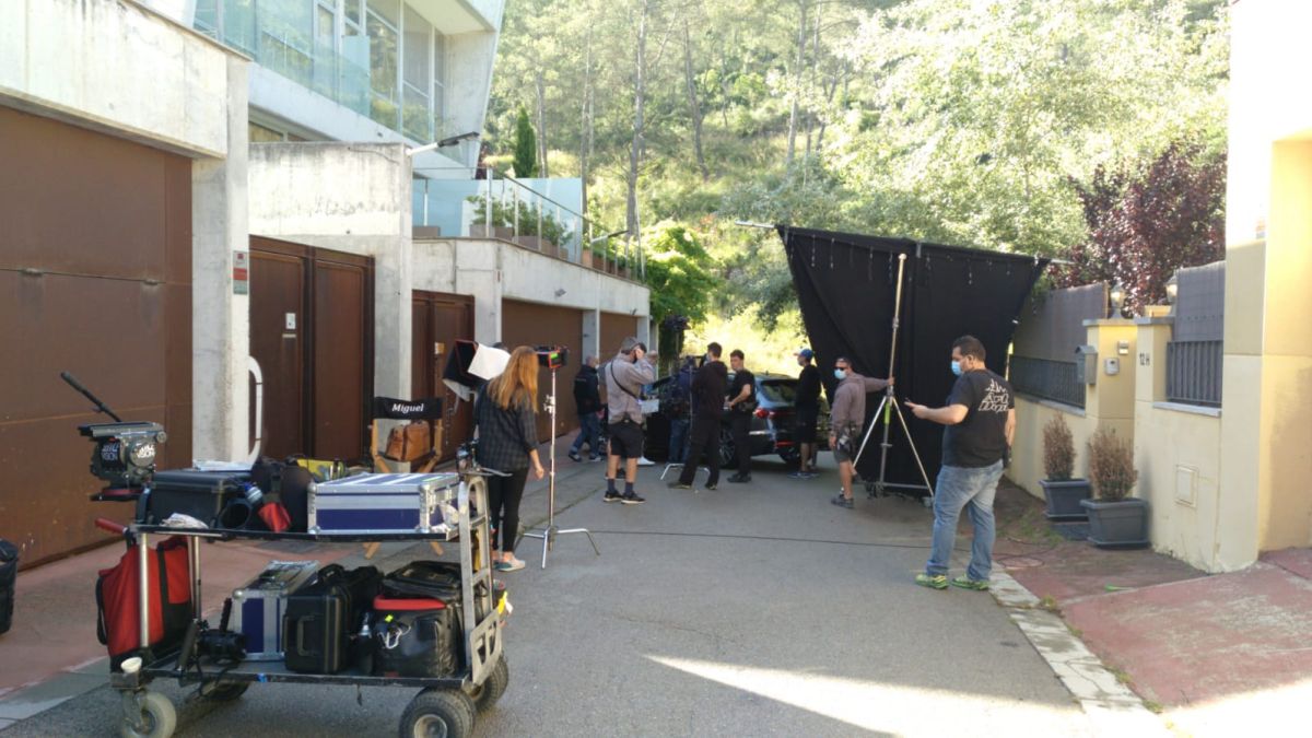 Un rodatge d'Audi a Sitges