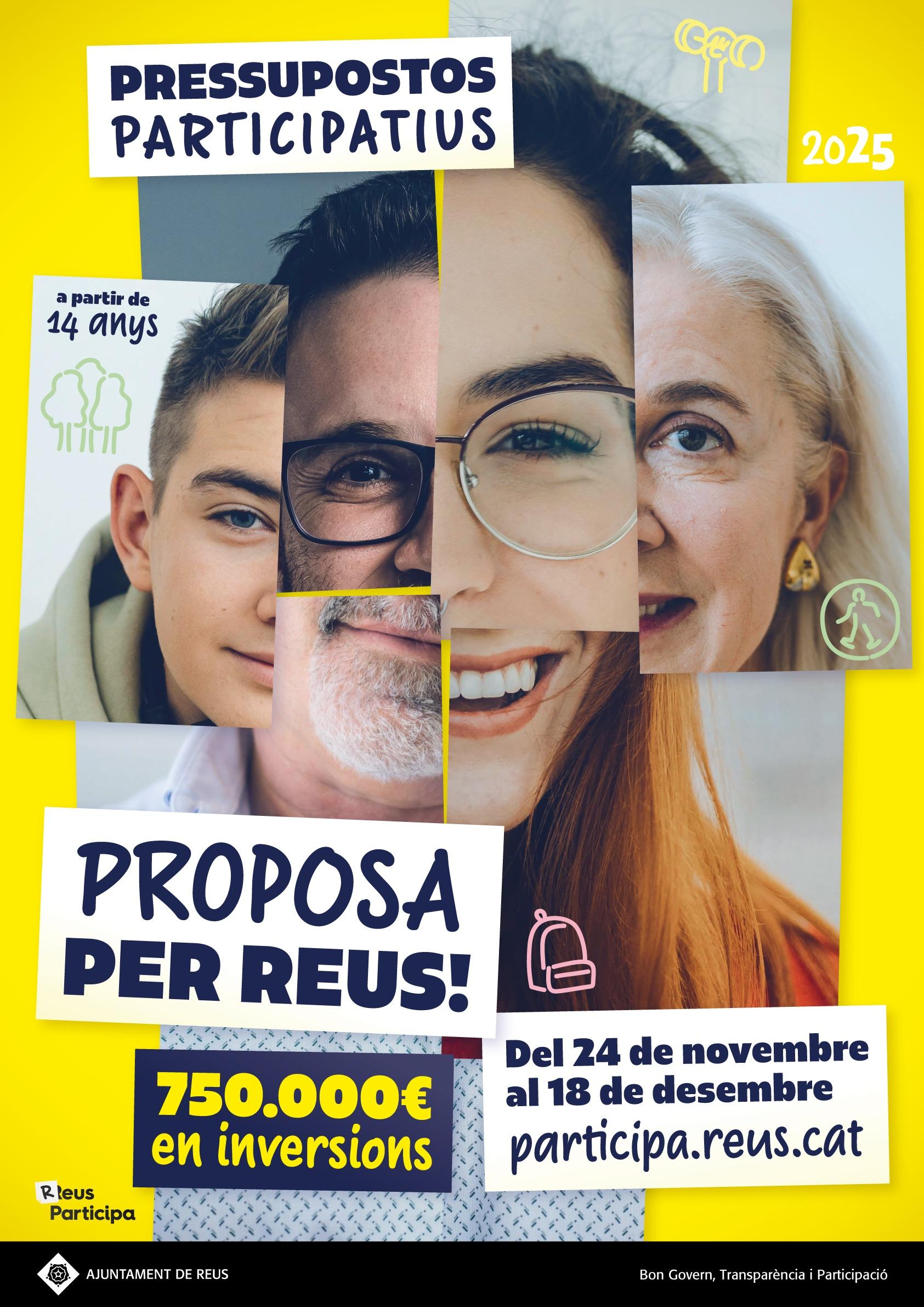 Cartell Pressupostos Participatius Reus 2025