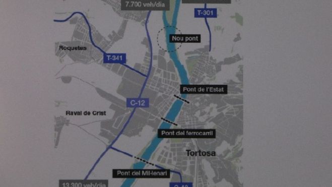 Mapa futur pont Amposta