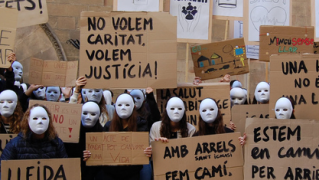 Protesta Lleida sensellarisme