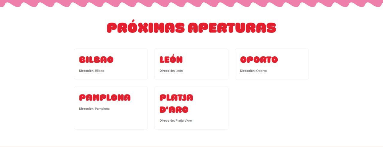 Pròximes obertures de la Freseria 1