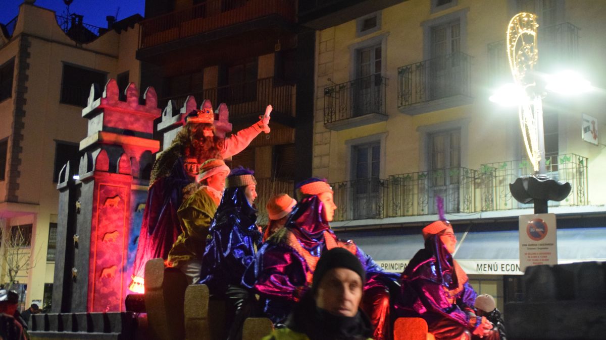 El rei Gaspar durant la cavalcada de Sant Julià de Lòria
