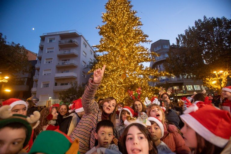 L'alcaldessa de Mollet, Mireia Dionisio Calé, durant un dels actes de Nadal 2025 1