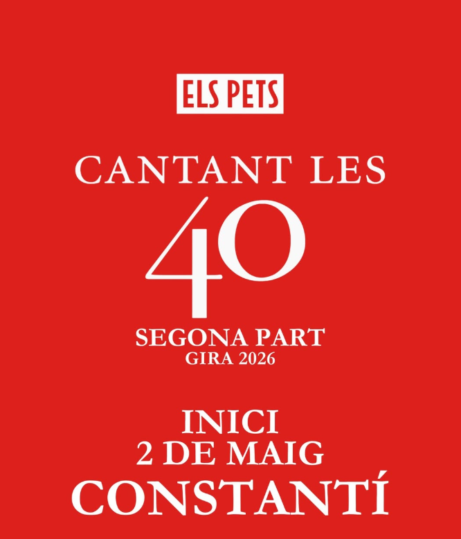 Concert inaugural de la 2a part de la gira Cantant Les 40 dels Pets a Constantí