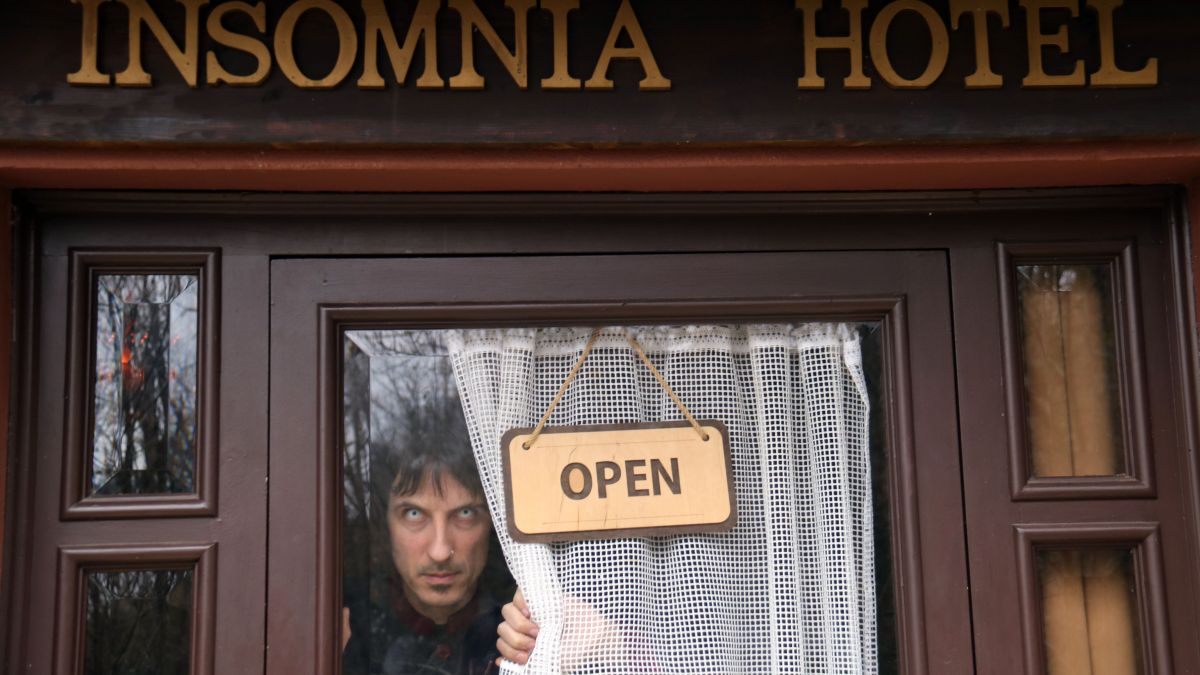 L'entrada de l'Hotel Insomnia de Berga