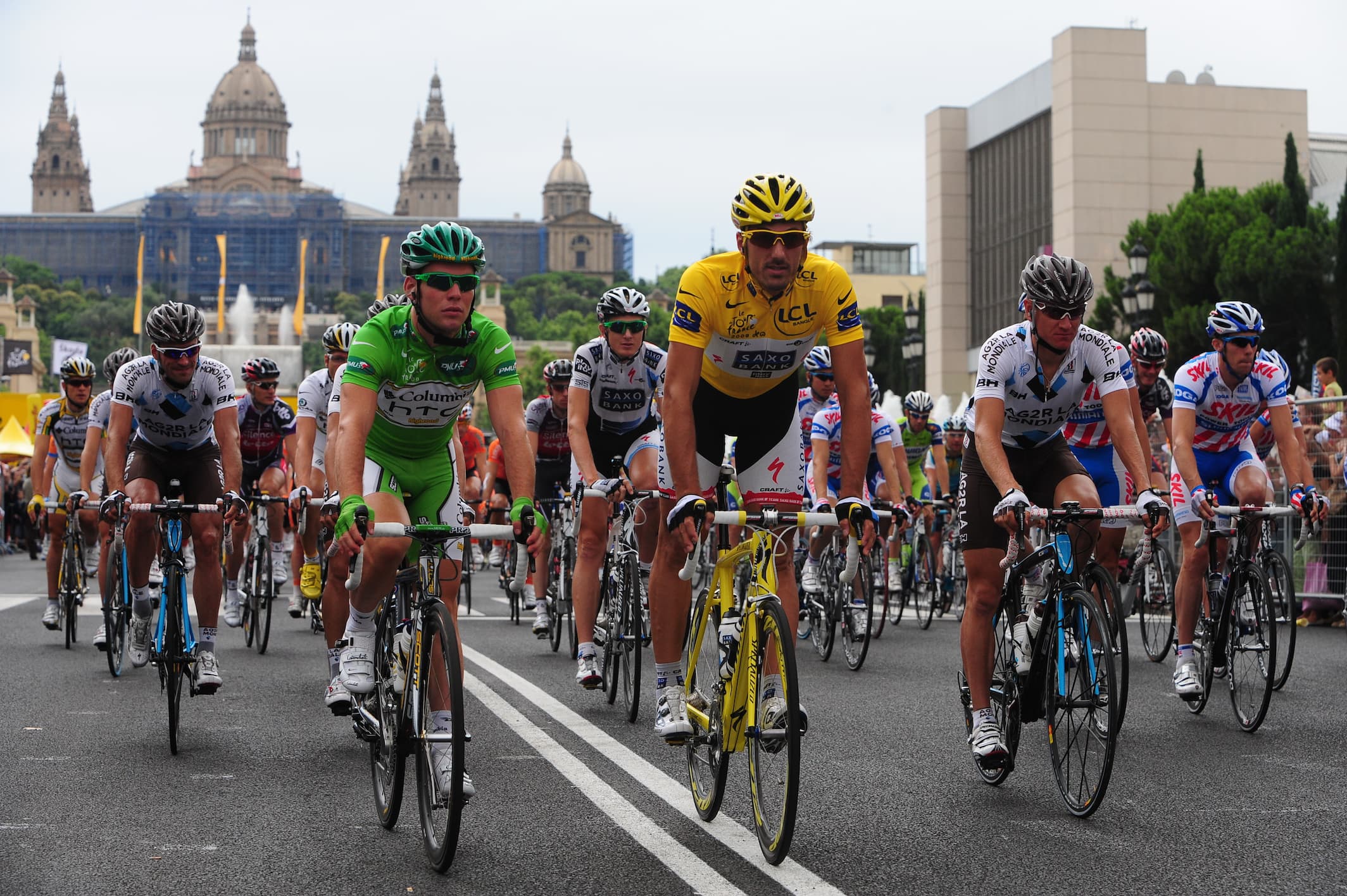 Imatge de la sisena etapa del Tour de França de 2009 (Girona - Barcelona)
