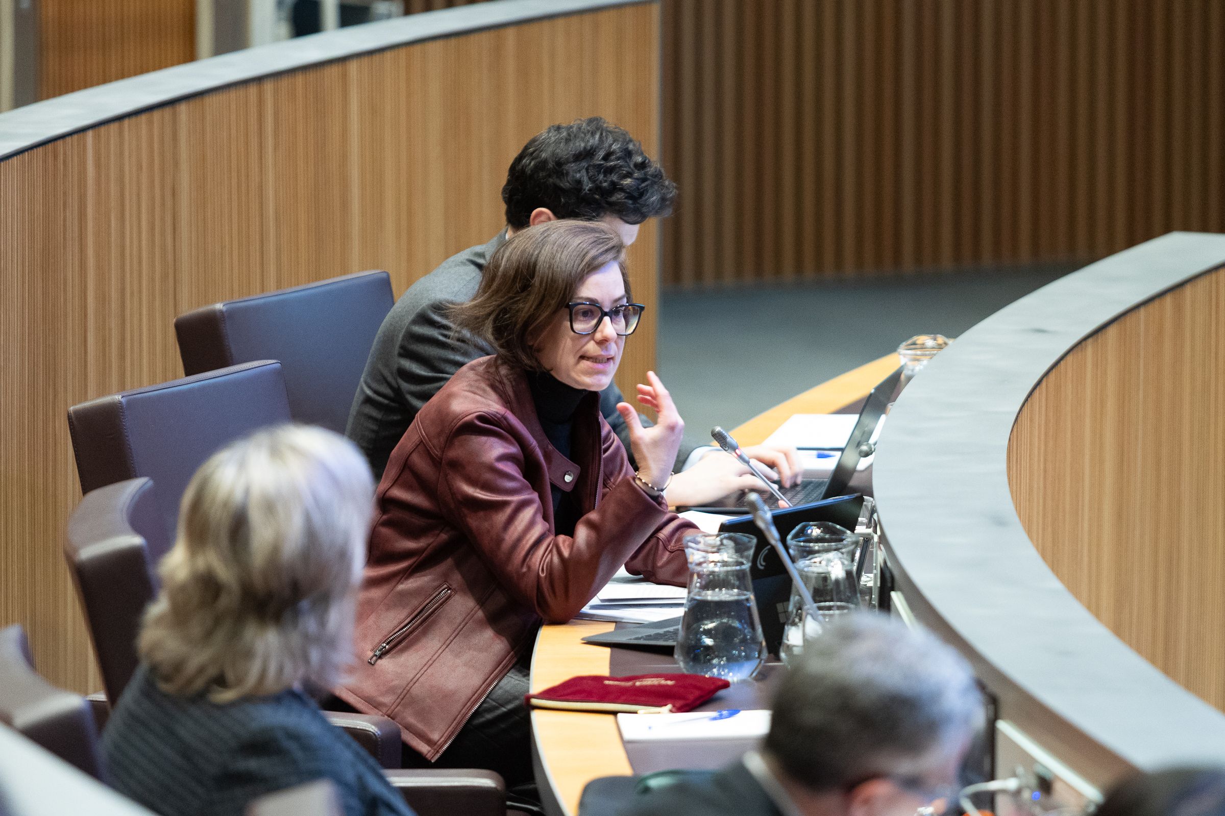 La presidenta suplente del grupo parlamentario de Concòrdia, Núria Segués | FOTO: Sergi Pérez - Consell General