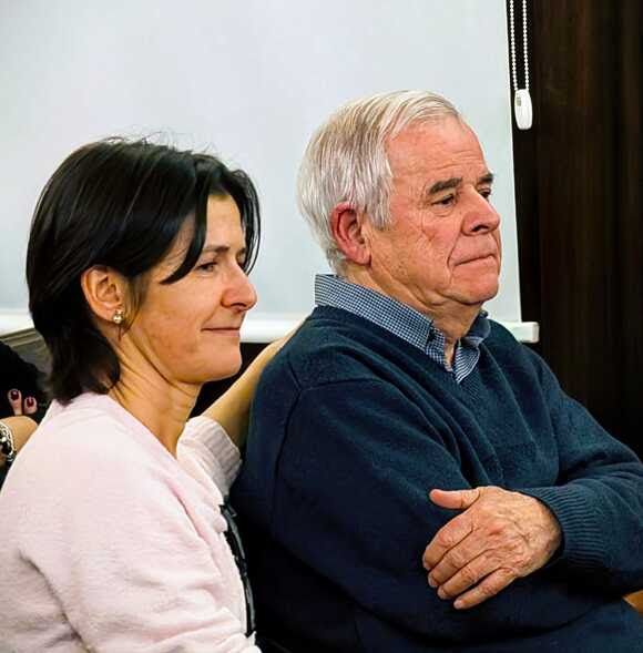 Vicenç Garcia, fundador d’Industrias Garcia, i la seva filla