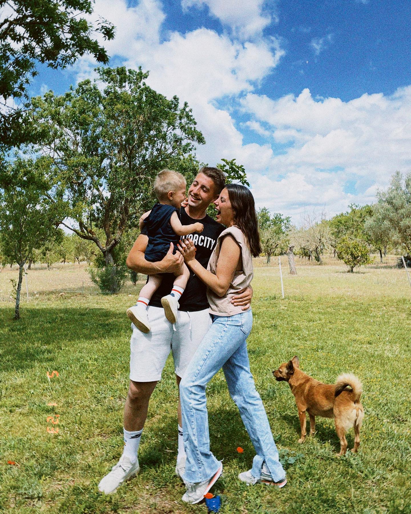 Xisco Quesada i la seva família