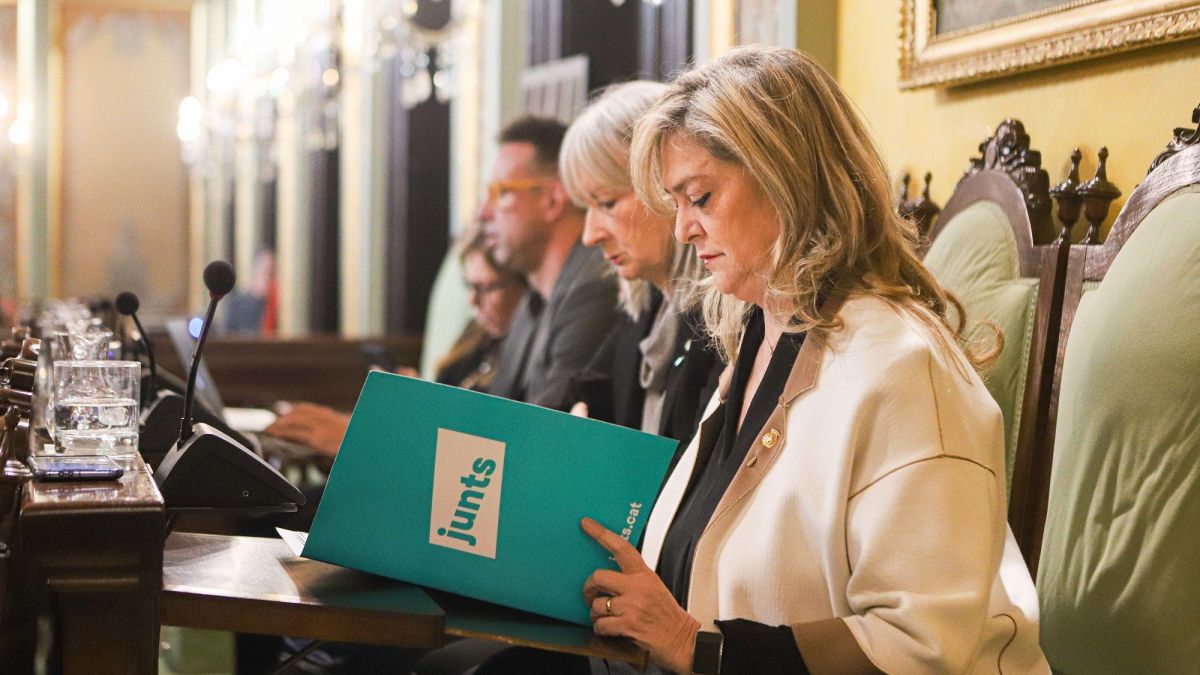 Violant Cervera al Ple de la Paeria d'aquest 30 de gener (JuntsXCat Paeria)