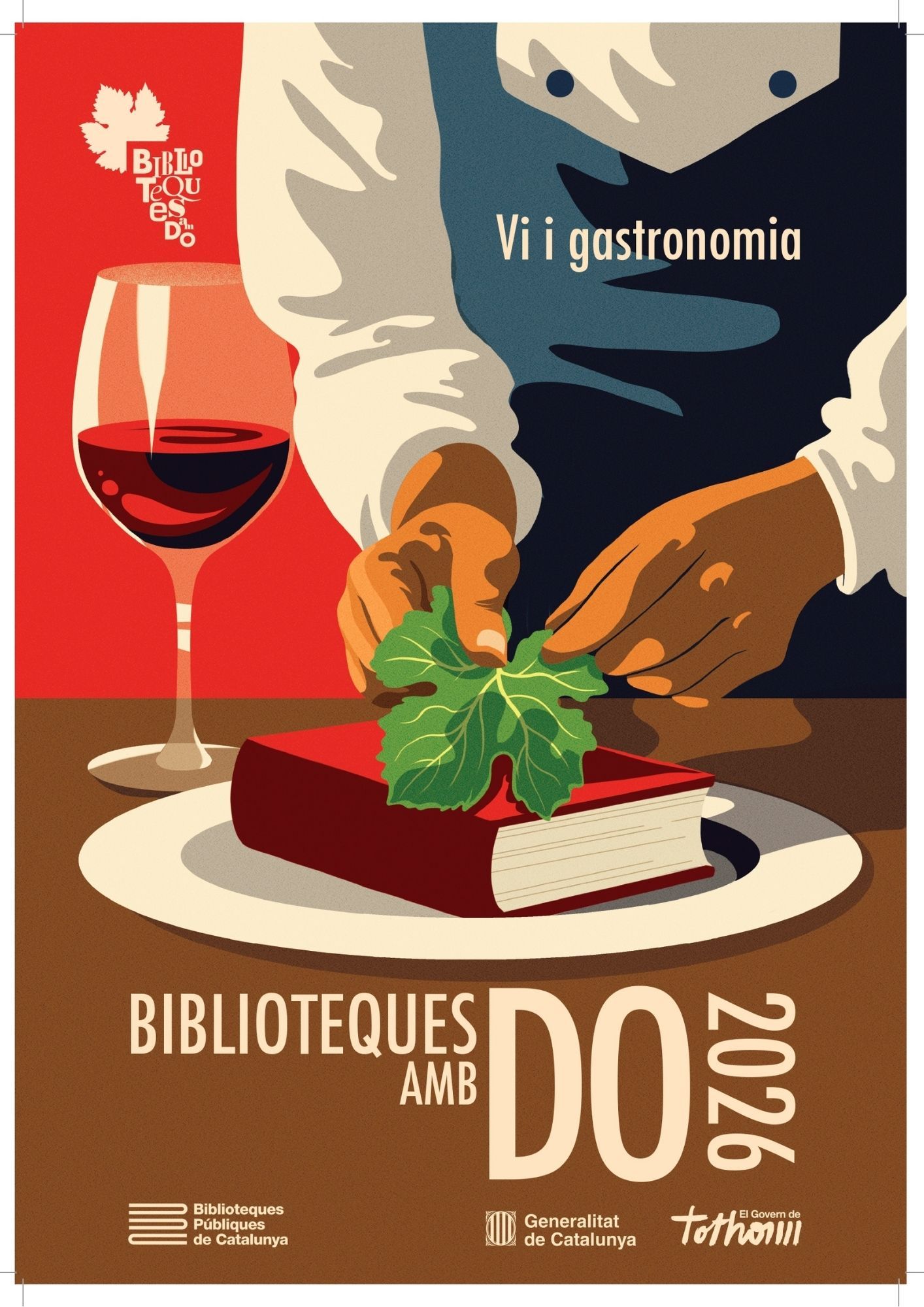 Cartell del projecte Biblioteques amb DO 2026