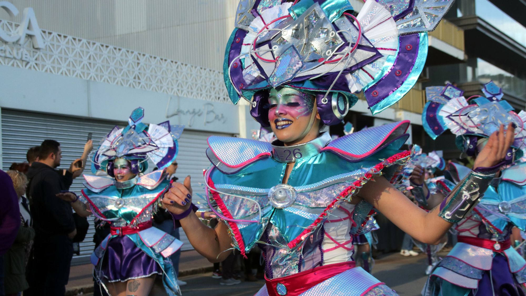 Una noia disfressada al carnaval de Lloret