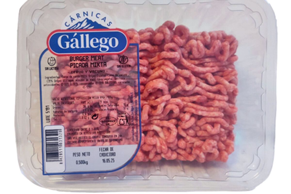 Burger meat cárnicas gallego