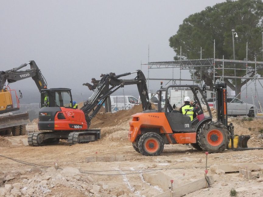 Obres de l'ampliació de l'HUTVC