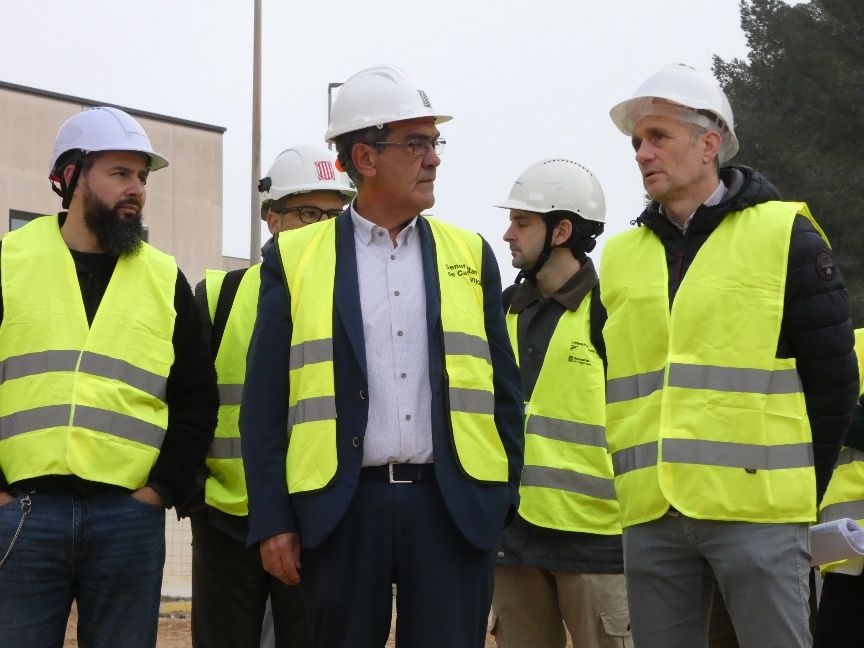El delegat del Govern a l'Ebre visita les obres de l'ampliació de l'HUTVC 1