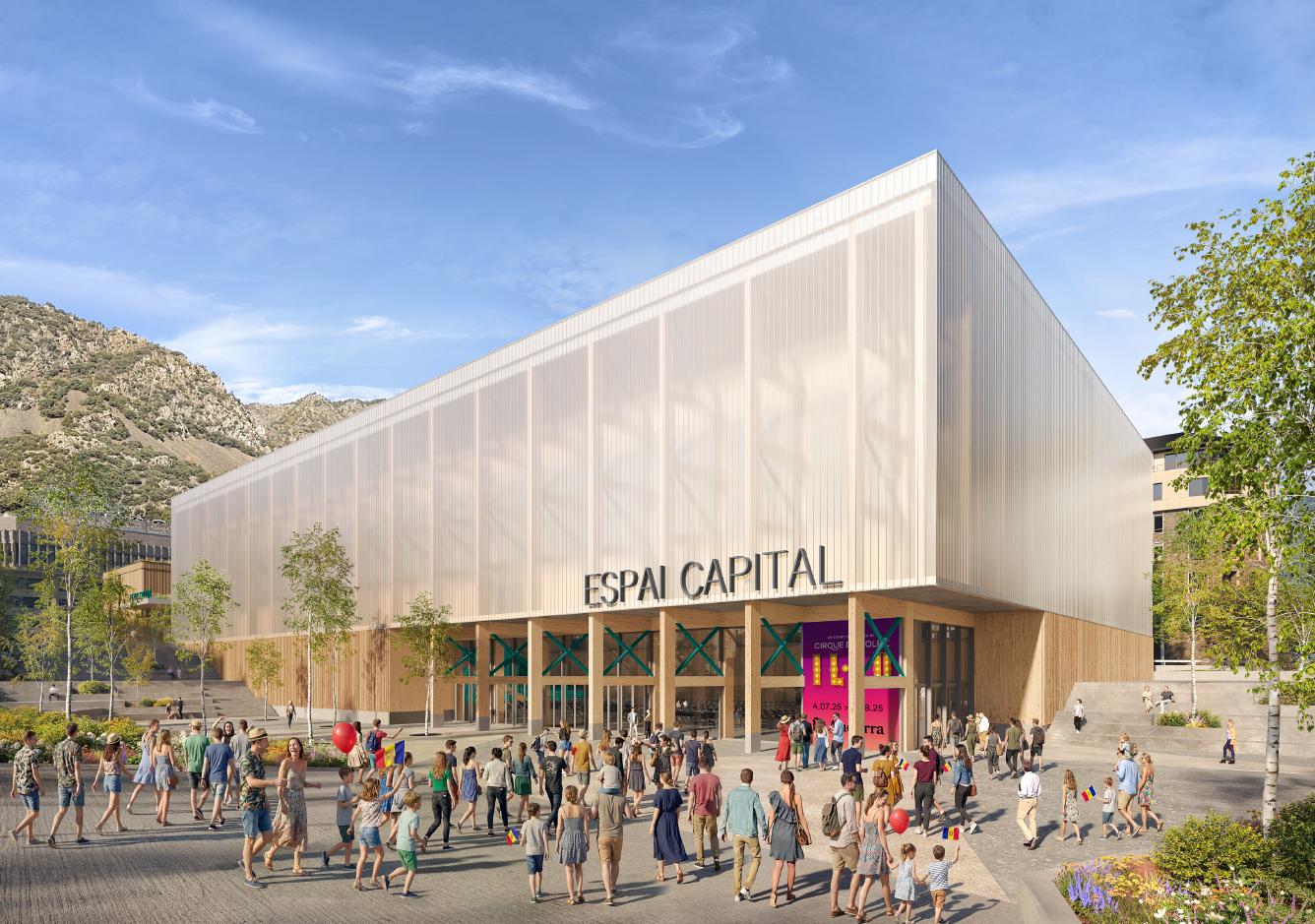 Un rènder del projecte guanyador del concurs d'idees de l'Espai Capital