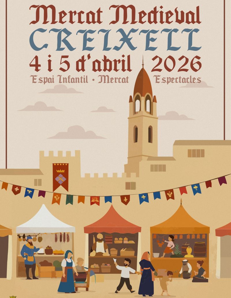 Cartell XII Mercat Medieval Creixell