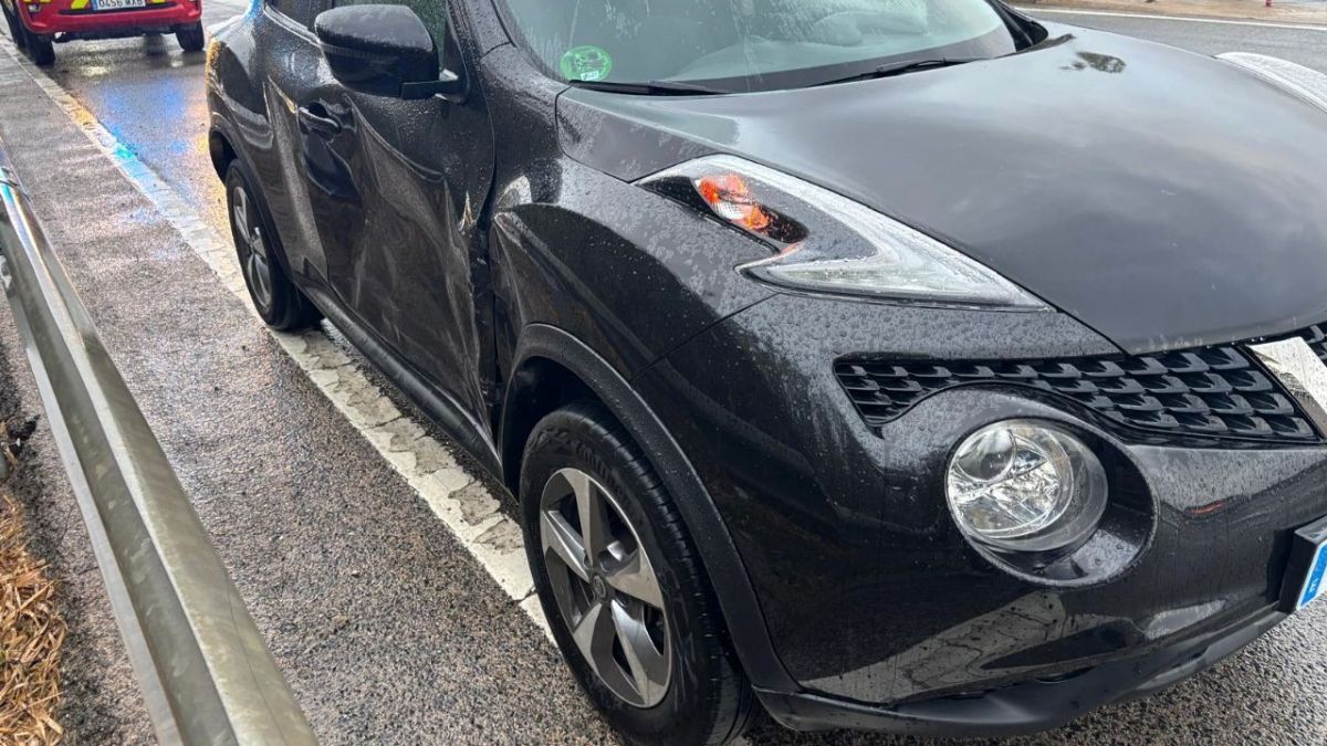 Vehicle del conductor drogat que ha provocat un accident a Tarragona