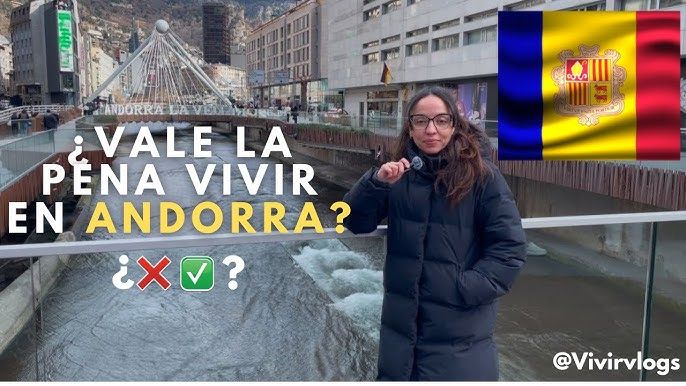 La youtuber Erika Ramírez en un vídeo fet a Andorra