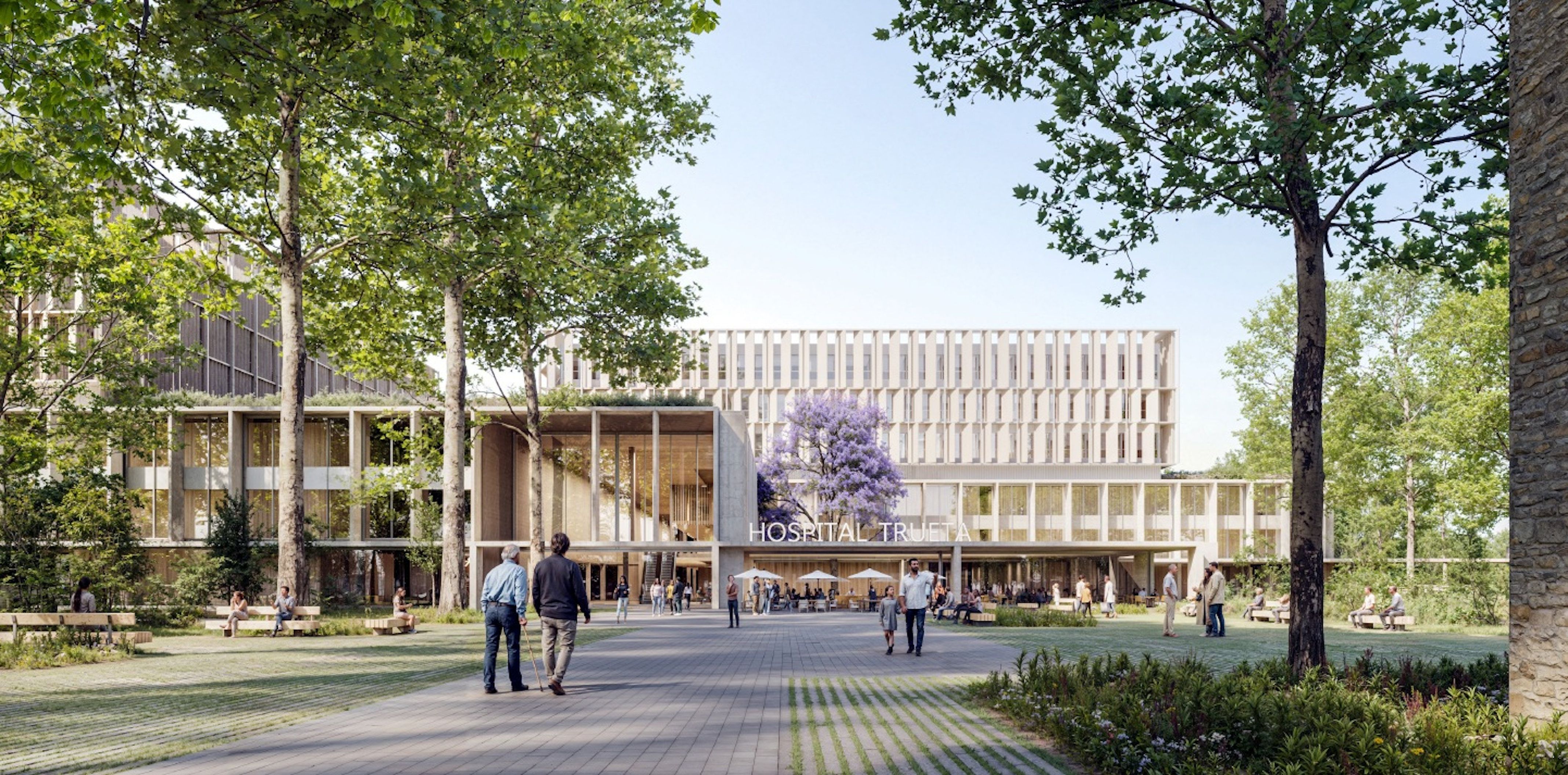 La devesa projectada al futur Campus de Salut de la regió sanitària de Girona