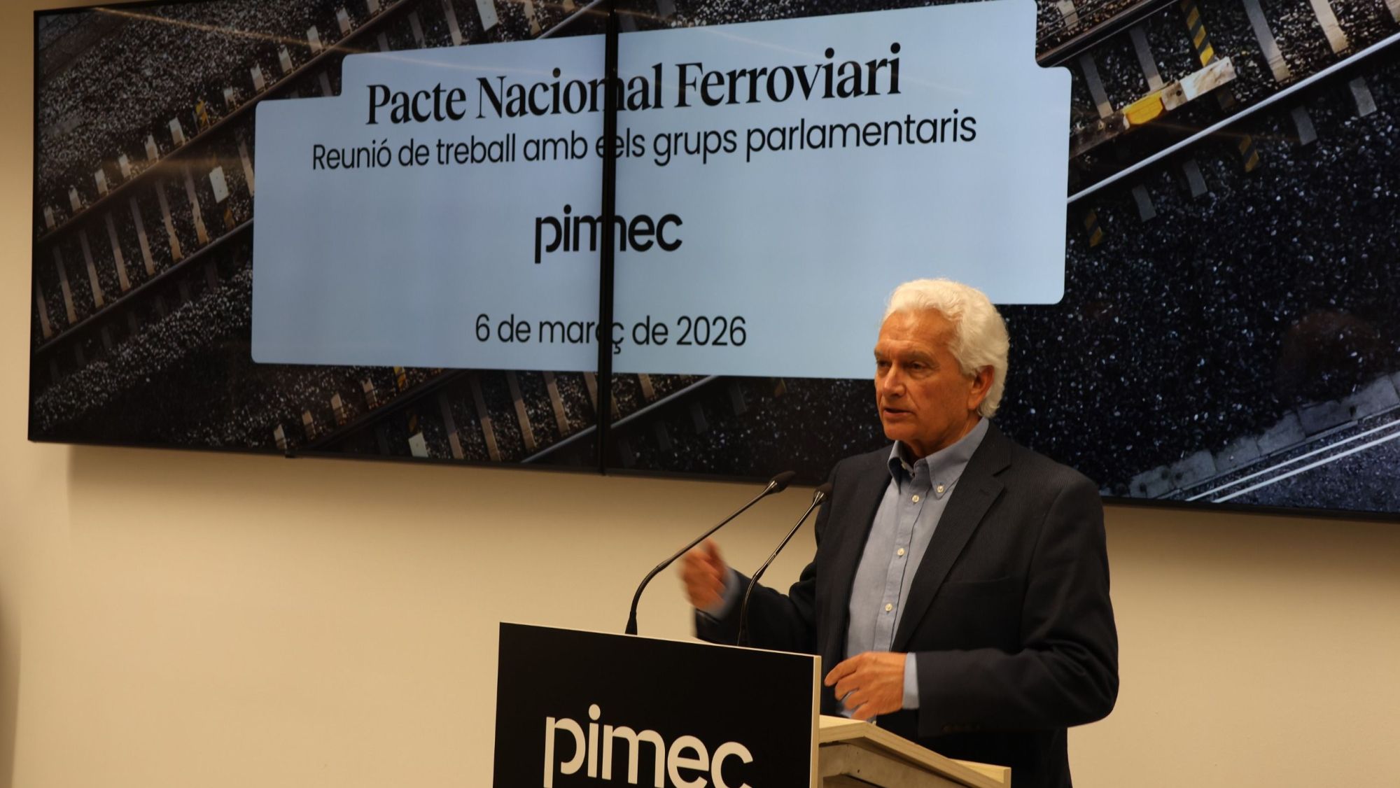 PIMEC defensa en una reunió de treball amb els grups parlamentaris un Pacte Nacional Ferroviari (2)