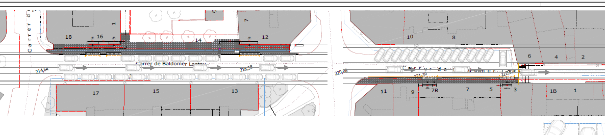 Projecte de reforma del carrer Baldomer Lostau de Vilafranca del Penedès