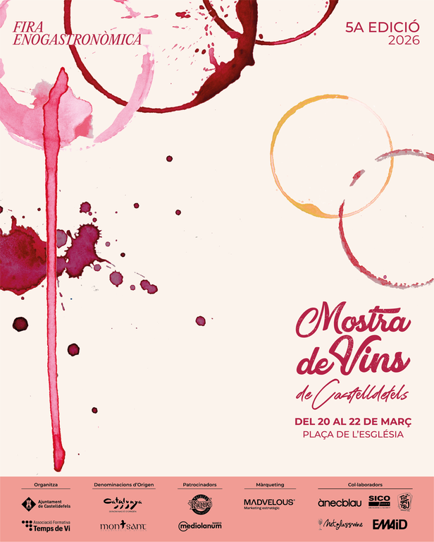 Cartell de la 5a Mostra de Vins de Castelldefels