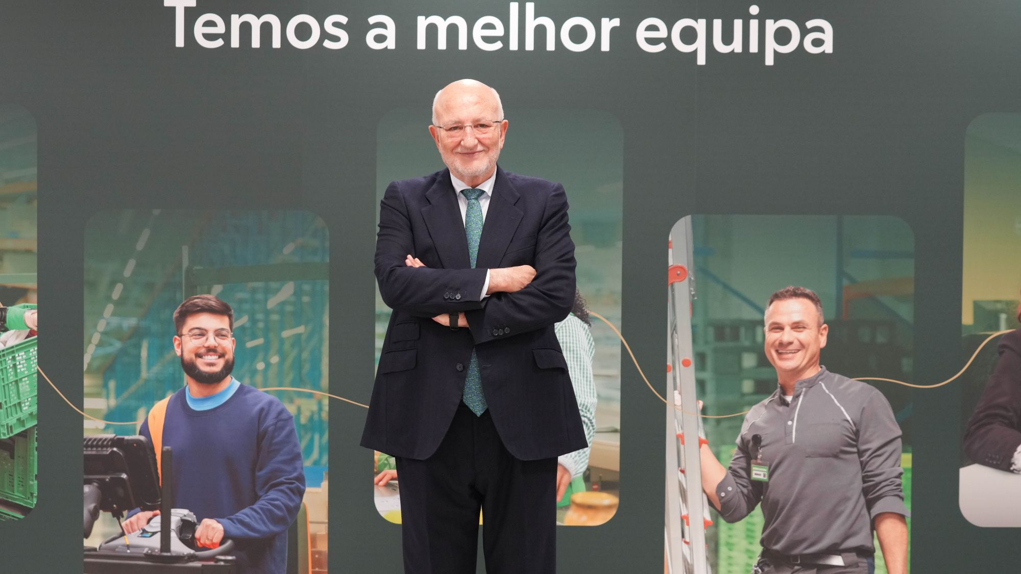 Juan Roig, president de Mercadona, després de la roda de premsa de resultats