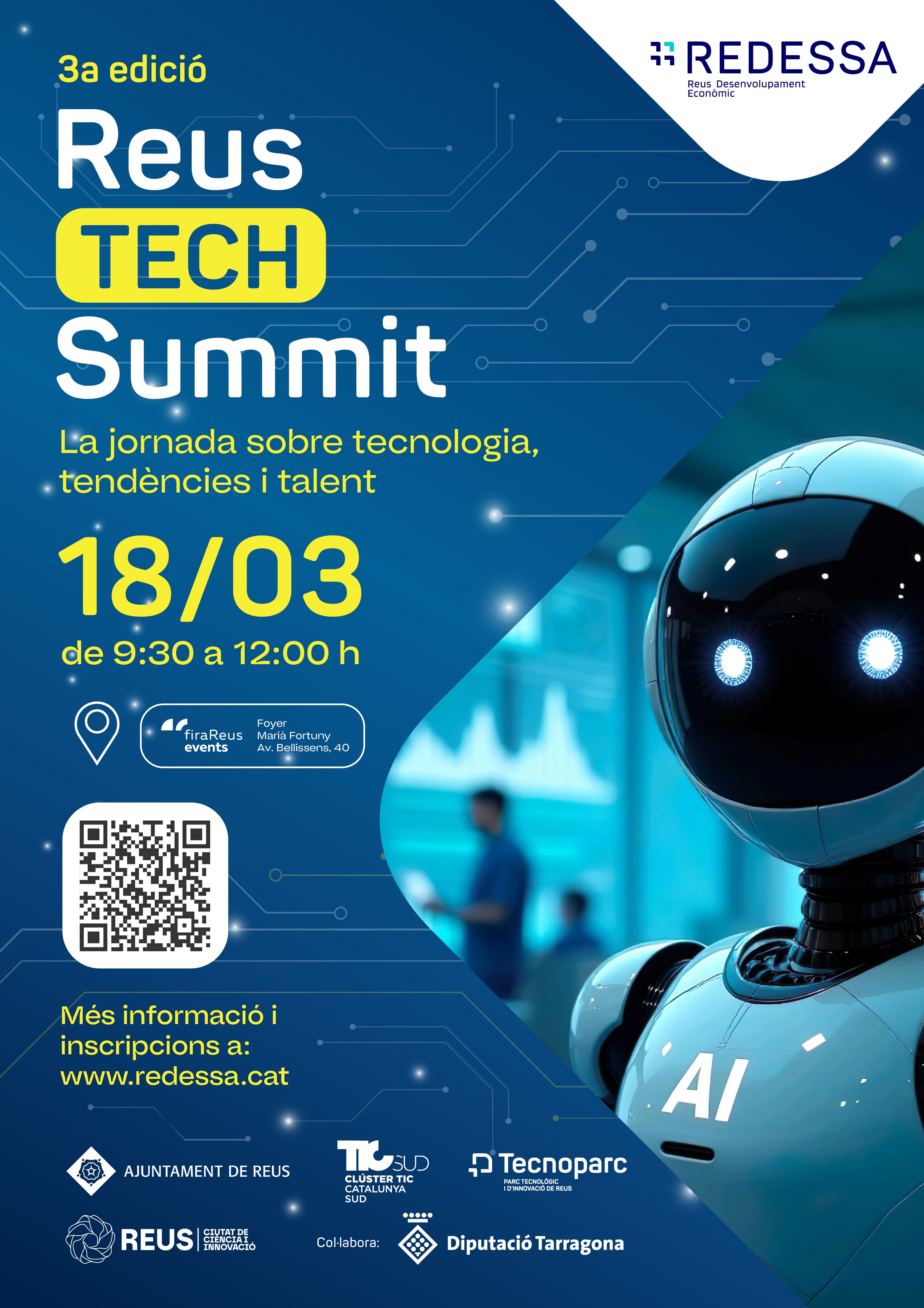 Cartell de la 3a edició del Reus Tech Summit 2026