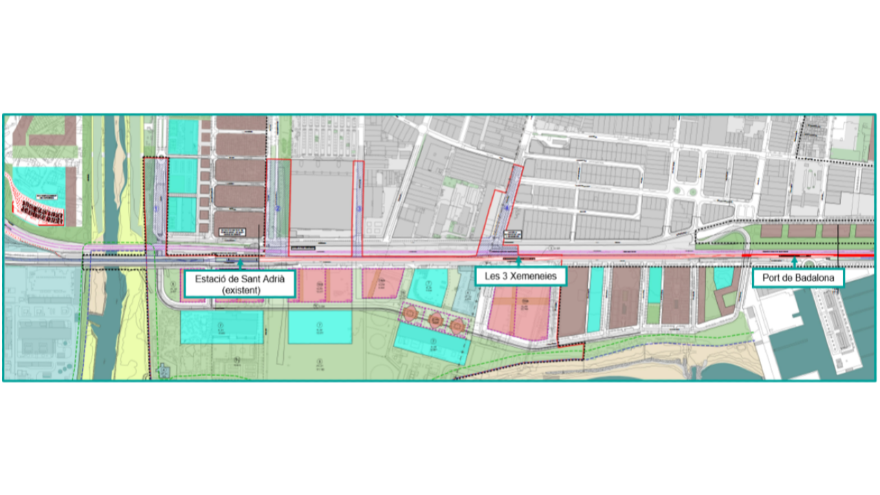 Perllongament de la línia del Trambesòs fins al Port de Badalona