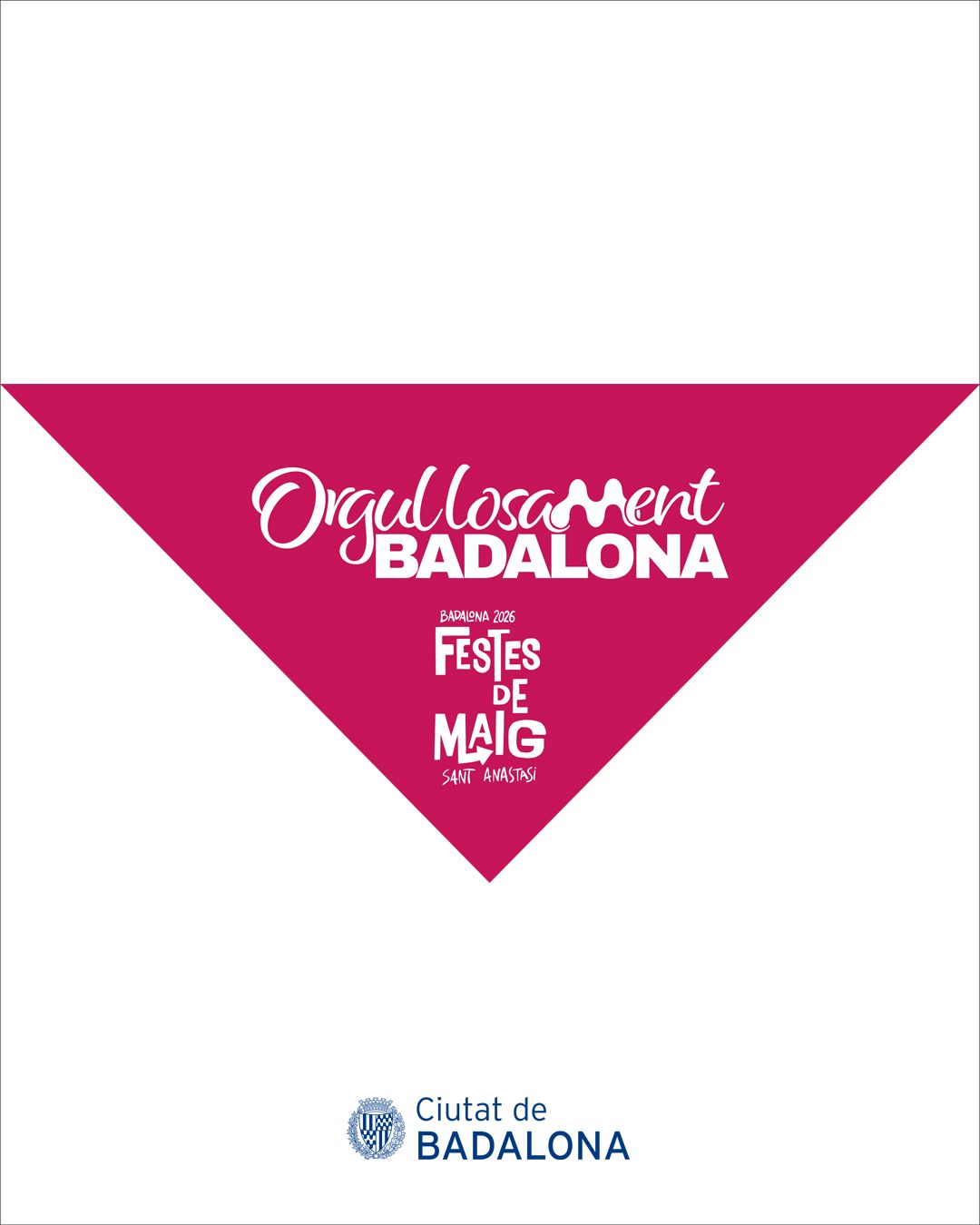 Mocador oficial de les Festes de Maig 2026 de Badalona