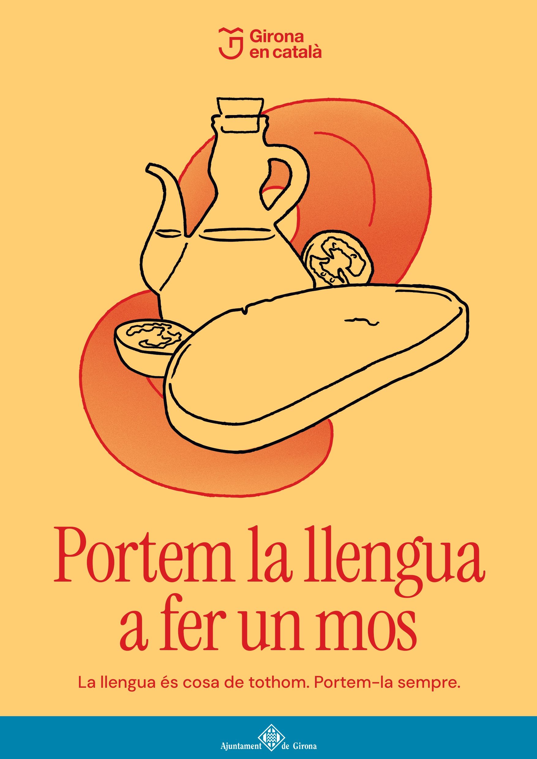 Uno de los carteles de la campaña 'Llevamos la lengua a hacer un bocado'