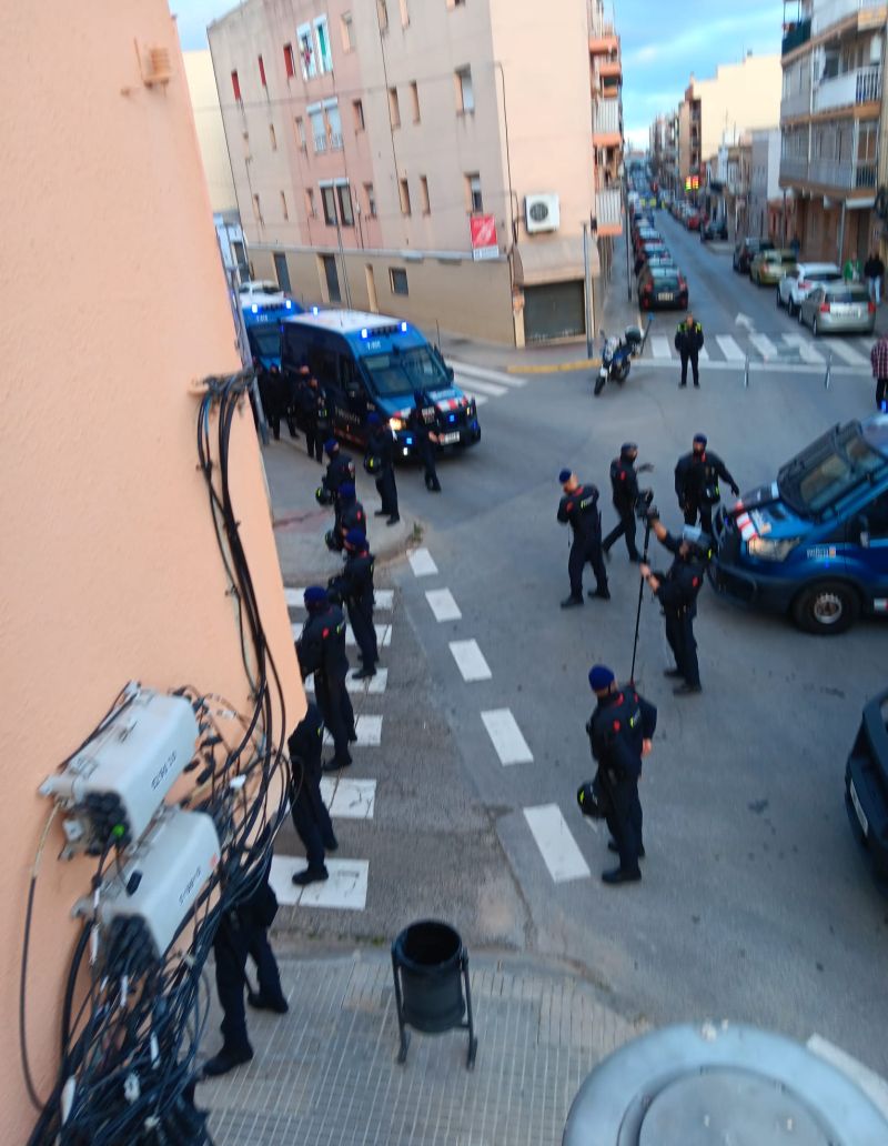 Els Mossos han blindat el barri de Bonavista de Tarragona