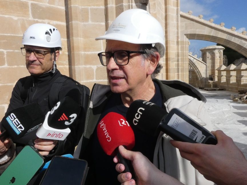 Visita d’obres a la segona fase de la restauració de la coberta de la Catedral de Tortosa 6