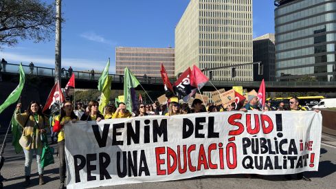 Imatge de la vaga a Barcelona