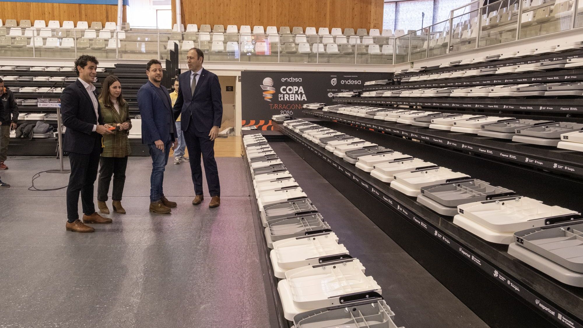 Inauguració de les noves graderies del Palau d'Esports Catalunya de Tarragona