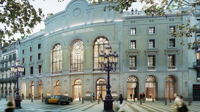 Render Façana Teatre Principal. Imatge cedida per Batlleiroig. © SBDA