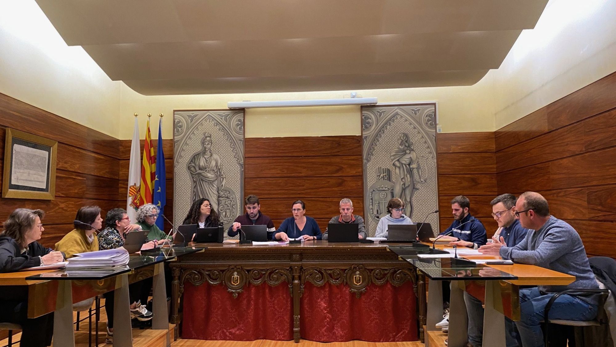 Ple de l'Ajuntament de Solsona el març del 2026