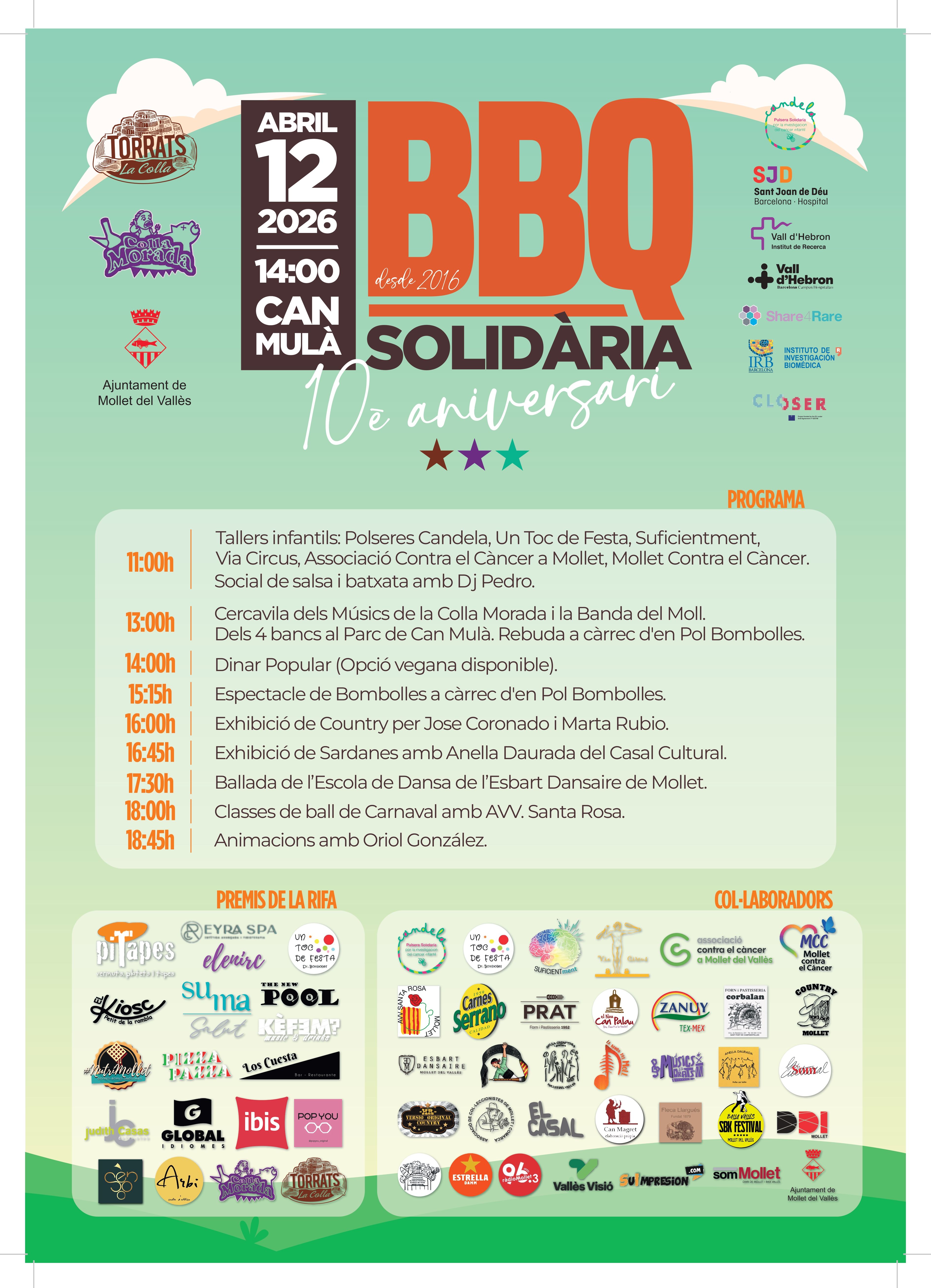 10a Barbacoa Solidària de Mollet del Vallès Programa