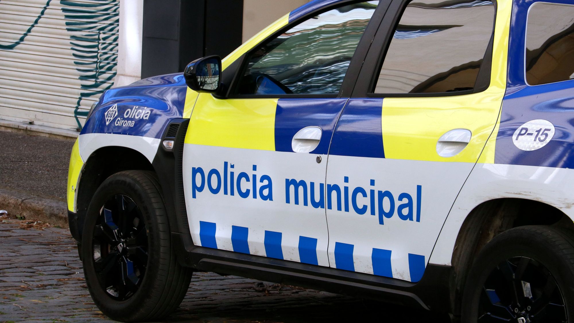 Un vehicle logotipat de la Policia Municipal de Girona