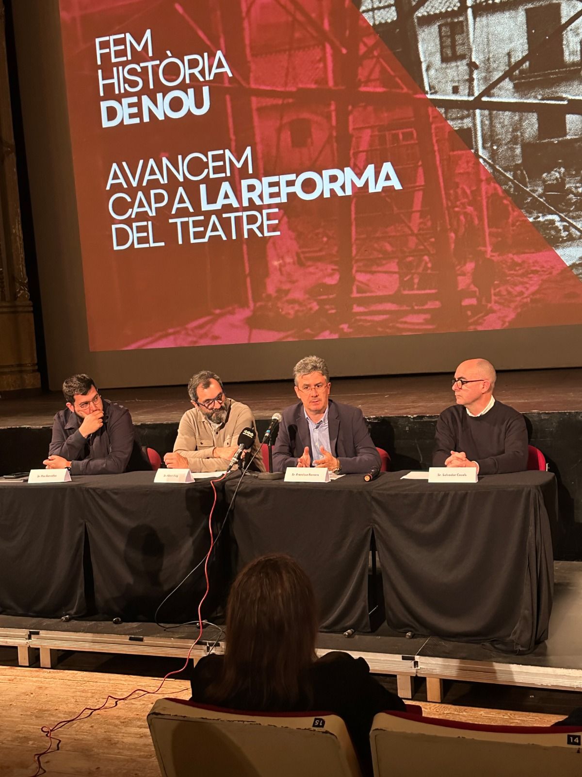 Presentació de la reforma del Teatre Casal de Vilafranca del Penedès 1