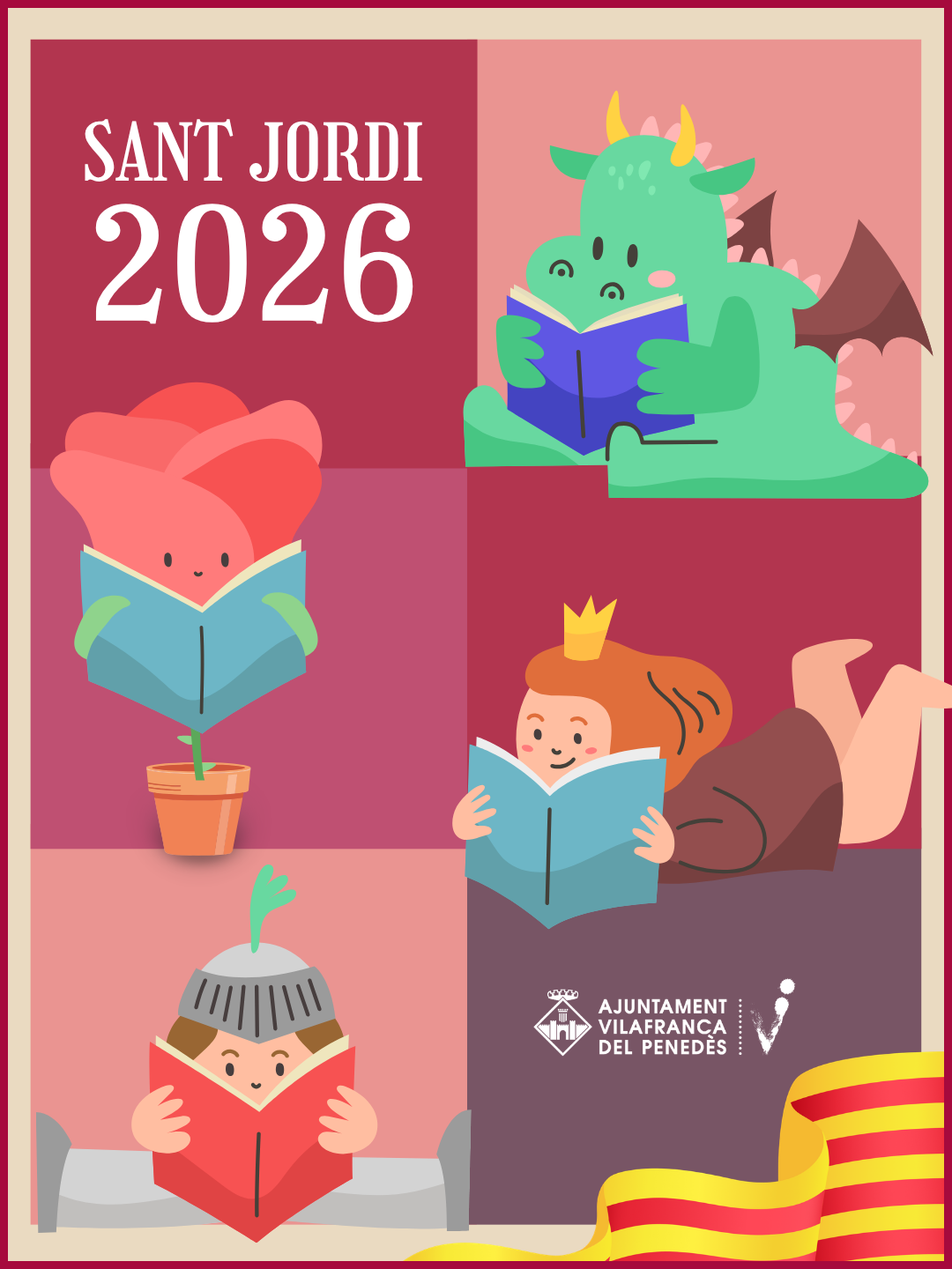 Cartell de Sant Jordi 2026 a Vilafranca del Penedès