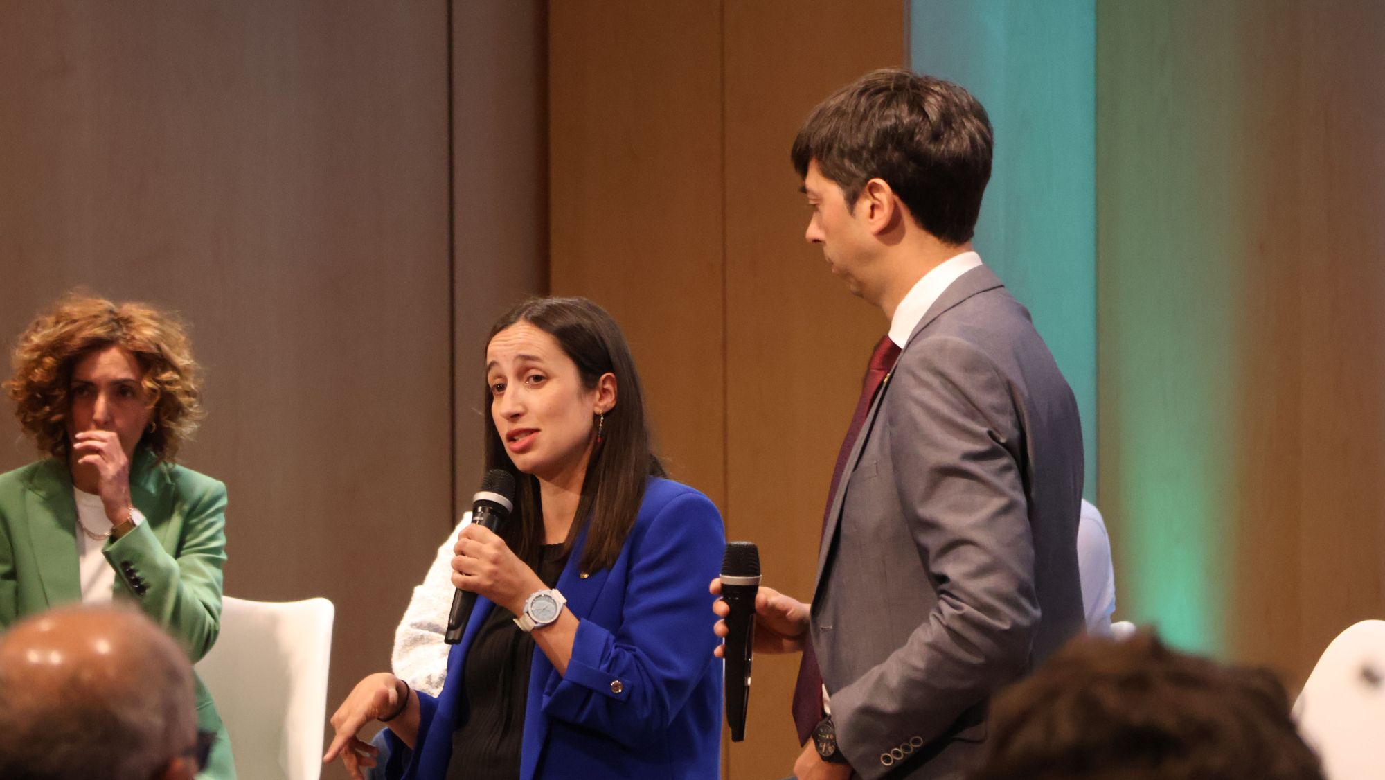 La cònsol major d'Andorra la Vella, Olalla Losada, i el cònsol major, Sergi González