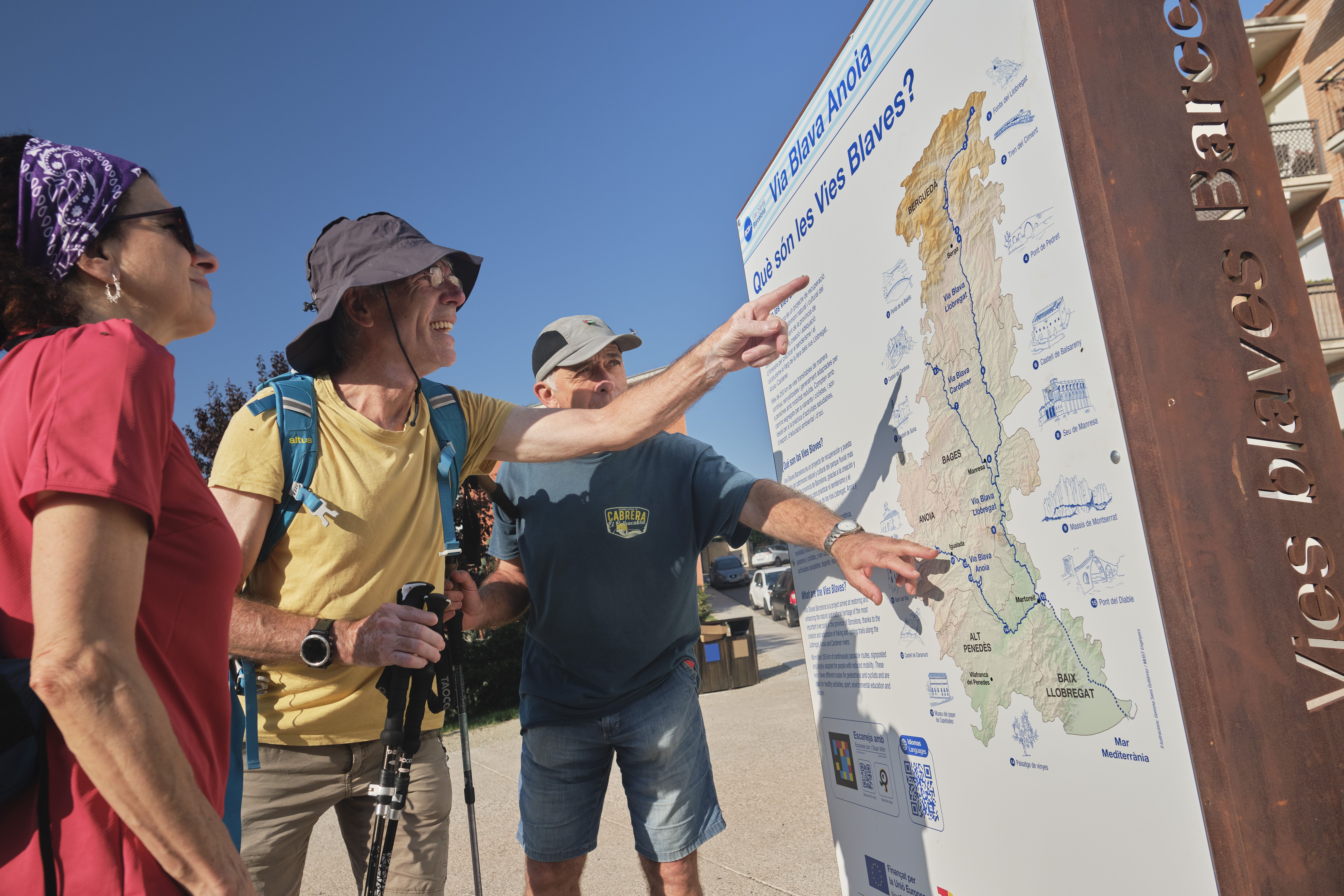 Paseos a pie o en bici, actividades de descubrimiento de flora y fauna, y rutas guiadas para conocer y disfrutar de la Vía Azul Anoia | FOTO: Oriol Clavera / Diputación de Barcelona